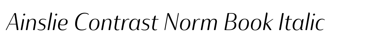 Ainslie Contrast Norm Book Italic image